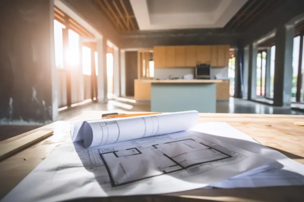 Renovation sur plan